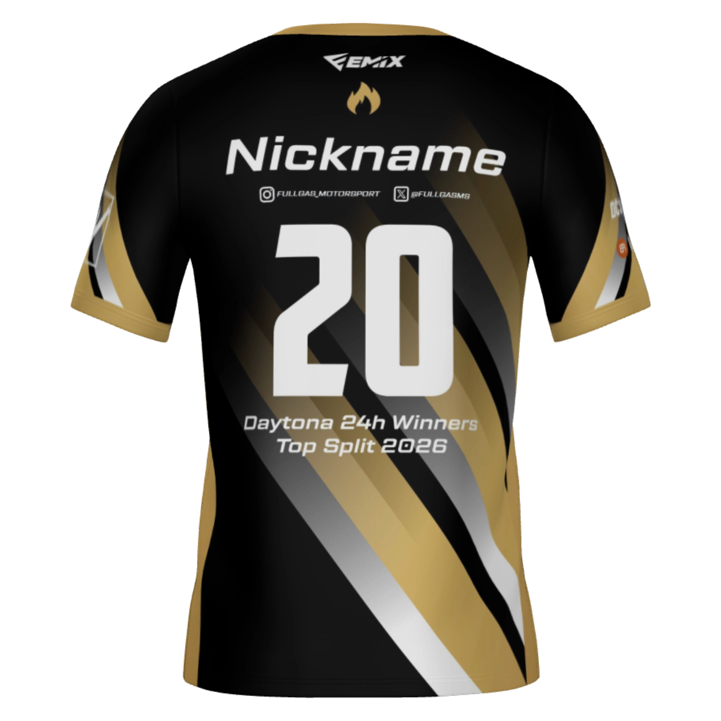 Camiseta Oficial FullGas Motorsport Gold - Imagen 2